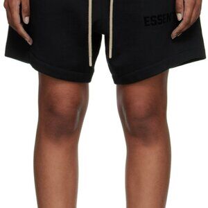 FOG ESSENTIALS WIDE-LEG LOGO-APPLIQUÈD DRAWSTRING SHORTS